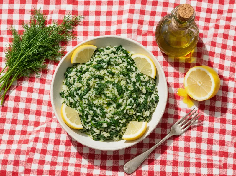 Spanakorizo (grčki pirinač sa spanaćem)